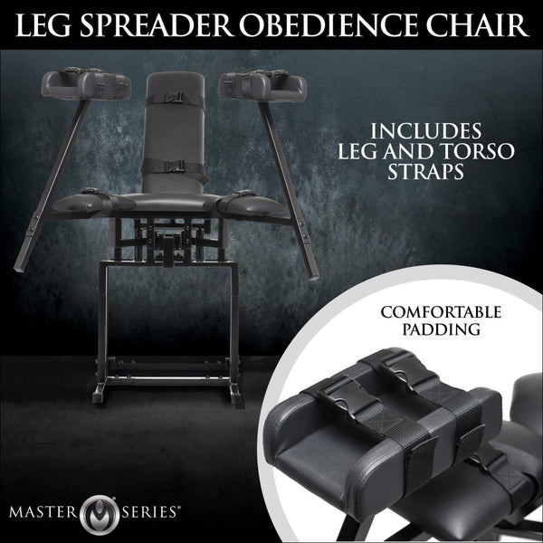 Master Series Leg Spreader Obedience Chair - Extreme Toyz Singapore - https://extremetoyz.com.sg - Sex Toys and Lingerie Online Store - Bondage Gear / Vibrators / Electrosex Toys / Wireless Remote Control Vibes / Sexy Lingerie and Role Play / BDSM / Dungeon Furnitures / Dildos and Strap Ons  / Anal and Prostate Massagers / Anal Douche and Cleaning Aide / Delay Sprays and Gels / Lubricants and more...