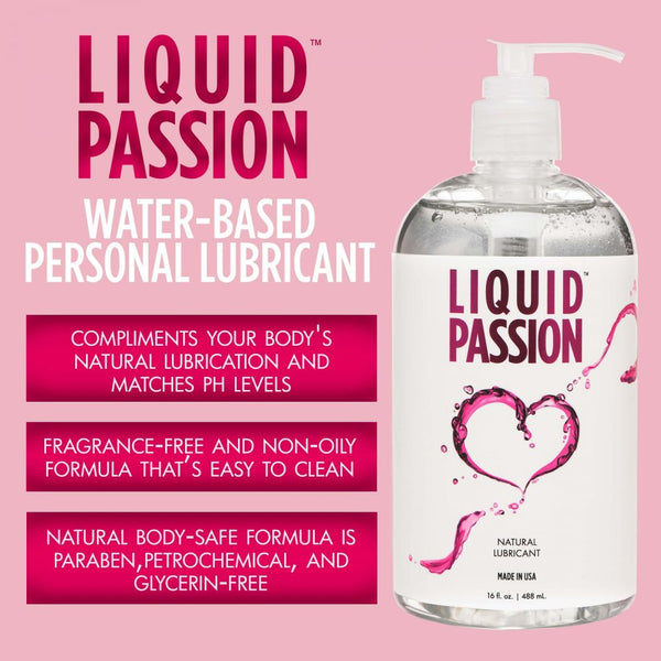 *MADE IN USA* Passion Lubricants Liquid Passion Natural Lubricant - 16 oz. (488ml) - Extreme Toyz Singapore - https://extremetoyz.com.sg - Sex Toys and Lingerie Online Store - Bondage Gear / Vibrators / Electrosex Toys / Wireless Remote Control Vibes / Sexy Lingerie and Role Play / BDSM / Dungeon Furnitures / Dildos and Strap Ons  / Anal and Prostate Massagers / Anal Douche and Cleaning Aide / Delay Sprays and Gels / Lubricants and more...