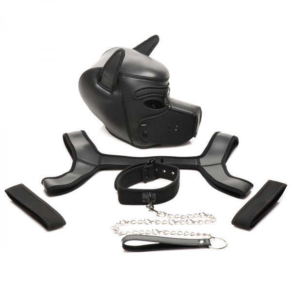 Master Series Full Pup Arsenal Set (Includes Puppy Hood, Chest Harness, Collar & Leash)  - Extreme Toyz Singapore - https://extremetoyz.com.sg - Sex Toys and Lingerie Online Store - Bondage Gear / Vibrators / Electrosex Toys / Wireless Remote Control Vibes / Sexy Lingerie and Role Play / BDSM / Dungeon Furnitures / Dildos and Strap Ons  / Anal and Prostate Massagers / Anal Douche and Cleaning Aide / Delay Sprays and Gels / Lubricants and more...