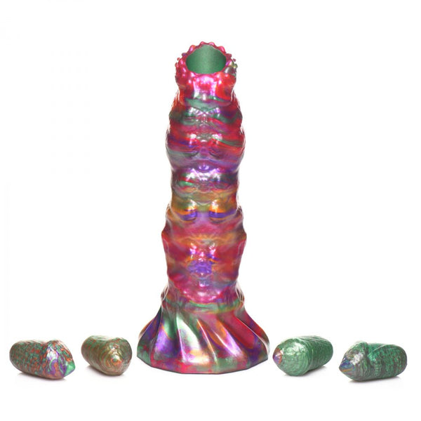 Creature Cocks Larva Silicone Ovipositor Dildo with Eggs - Extreme Toyz Singapore - https://extremetoyz.com.sg - Sex Toys and Lingerie Online Store - Bondage Gear / Vibrators / Electrosex Toys / Wireless Remote Control Vibes / Sexy Lingerie and Role Play / BDSM / Dungeon Furnitures / Dildos and Strap Ons  / Anal and Prostate Massagers / Anal Douche and Cleaning Aide / Delay Sprays and Gels / Lubricants and more...