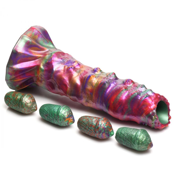 Creature Cocks Larva Silicone Ovipositor Dildo with Eggs - Extreme Toyz Singapore - https://extremetoyz.com.sg - Sex Toys and Lingerie Online Store - Bondage Gear / Vibrators / Electrosex Toys / Wireless Remote Control Vibes / Sexy Lingerie and Role Play / BDSM / Dungeon Furnitures / Dildos and Strap Ons  / Anal and Prostate Massagers / Anal Douche and Cleaning Aide / Delay Sprays and Gels / Lubricants and more...