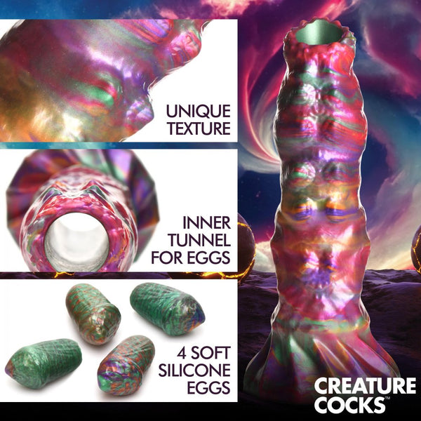 Creature Cocks Larva Silicone Ovipositor Dildo with Eggs - Extreme Toyz Singapore - https://extremetoyz.com.sg - Sex Toys and Lingerie Online Store - Bondage Gear / Vibrators / Electrosex Toys / Wireless Remote Control Vibes / Sexy Lingerie and Role Play / BDSM / Dungeon Furnitures / Dildos and Strap Ons  / Anal and Prostate Massagers / Anal Douche and Cleaning Aide / Delay Sprays and Gels / Lubricants and more...