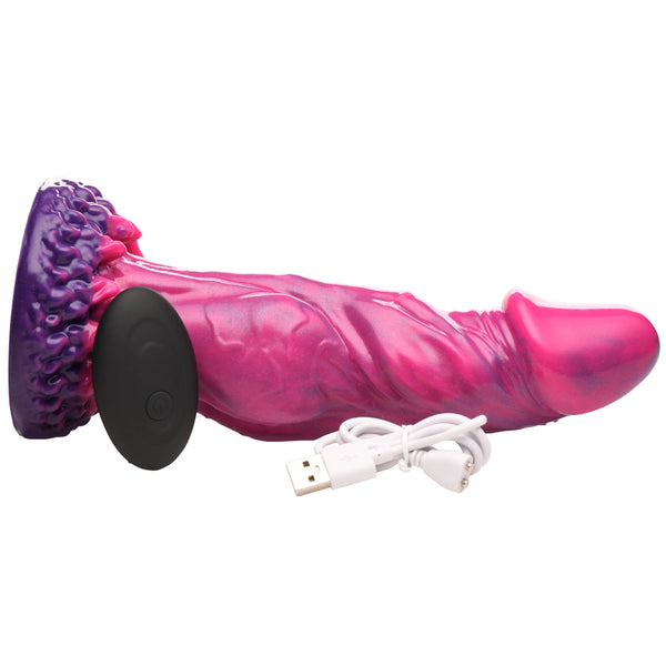 Xenox Vibrating Silicone Dildo with Remote