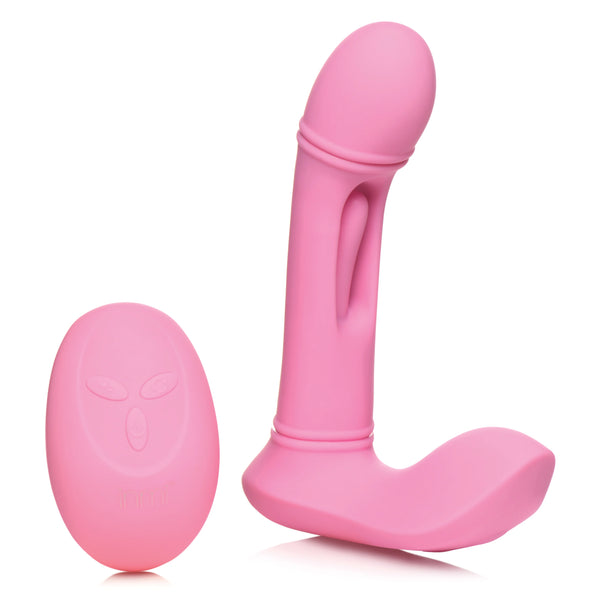Flickers G-Flick Rechargeable G-Spot Flicking Silicone Vibrator with Remote