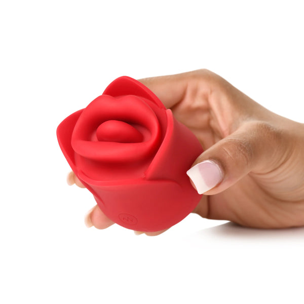 Sweet Kiss Rechargeable Kissing and Vibrating Clitoral Stimulator - Red