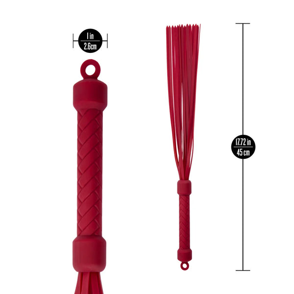 Temptasia Ardor Silicone Flogger - Red