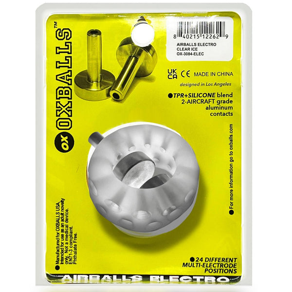 AIRBALLS ELECTRO PLUS+silicone™ Air-Lite Vented Ball Stretcher - Clear Ice