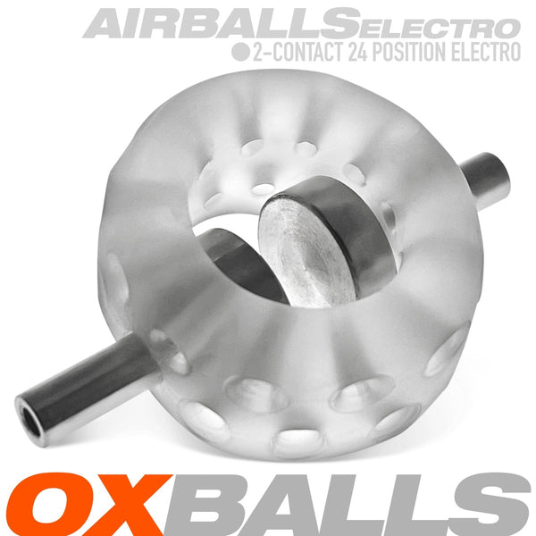 AIRBALLS ELECTRO PLUS+silicone™ Air-Lite Vented Ball Stretcher - Clear Ice