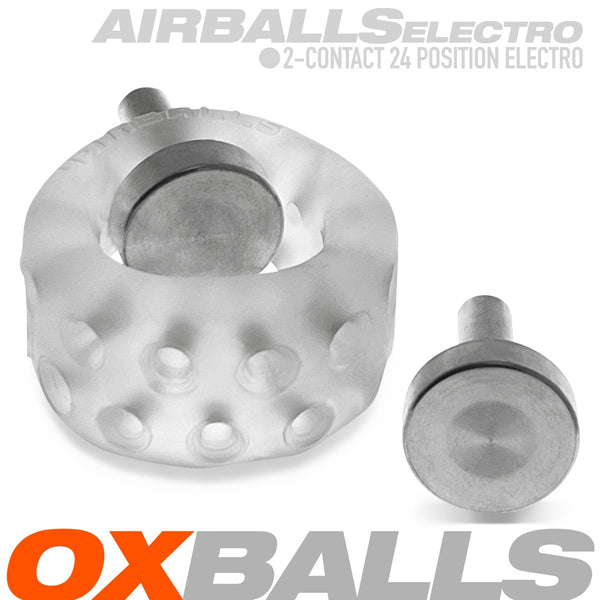 AIRBALLS ELECTRO PLUS+silicone™ Air-Lite Vented Ball Stretcher - Clear Ice