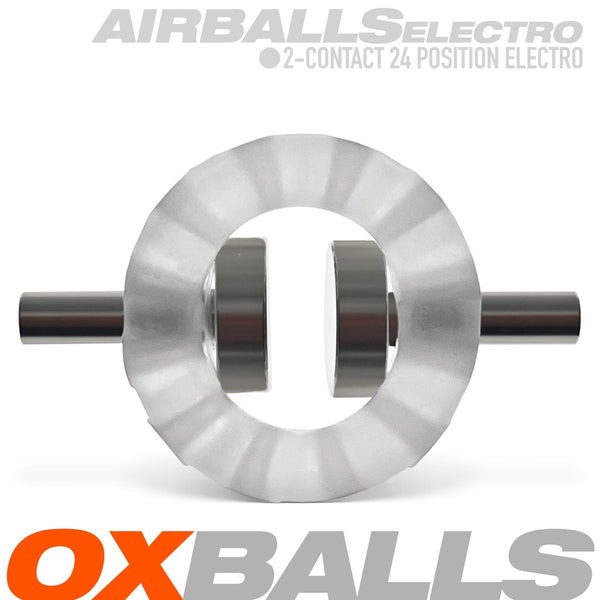 AIRBALLS ELECTRO PLUS+silicone™ Air-Lite Vented Ball Stretcher - Clear Ice