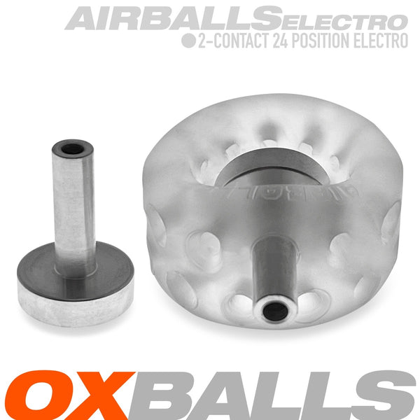 AIRBALLS ELECTRO PLUS+silicone™ Air-Lite Vented Ball Stretcher - Clear Ice