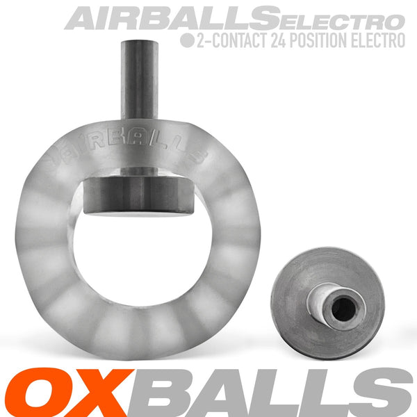 AIRBALLS ELECTRO PLUS+silicone™ Air-Lite Vented Ball Stretcher - Clear Ice