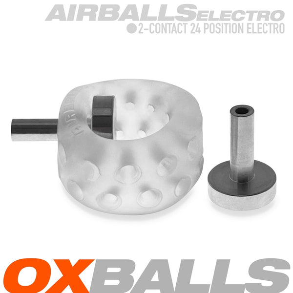 AIRBALLS ELECTRO PLUS+silicone™ Air-Lite Vented Ball Stretcher - Clear Ice
