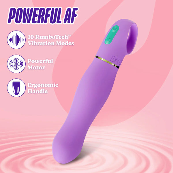 Aria Exciting AF Rumble Tech™ G-Spot Rechargeable Silicone Vibrator