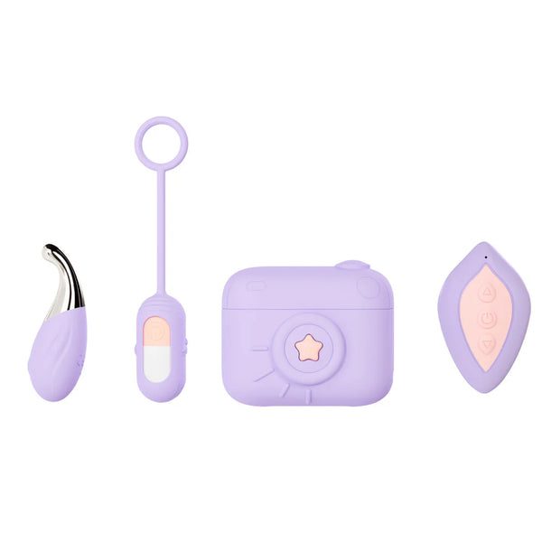 Play With Me Snapstar 4 Piece Remote Control Vibrator Set with Charging Case