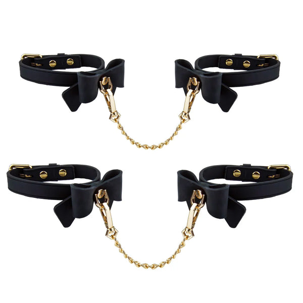 Temptasia Ardor Silicone Wrist & Ankle Restraints with Bow