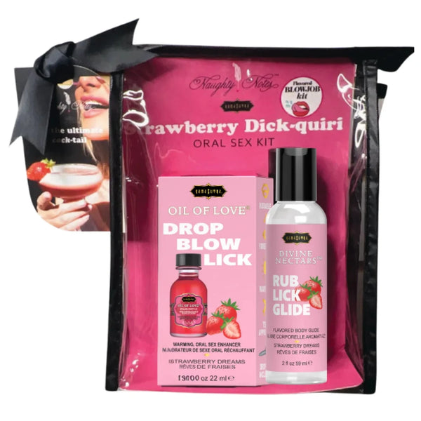 Cocktail Oral Sex Kit - Strawberry Dick-Quiri