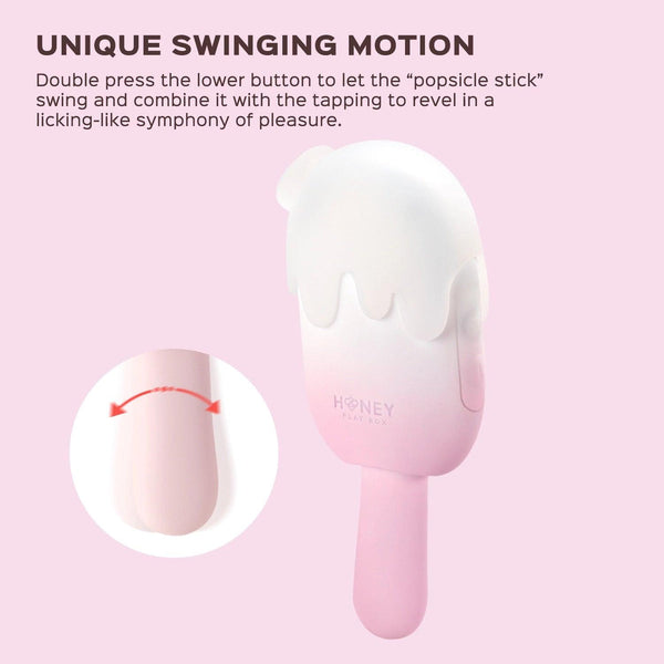 BITE ME Sucking Tapping & Vibrating Cream Pop Stimulator