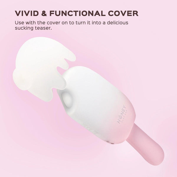 BITE ME Sucking Tapping & Vibrating Cream Pop Stimulator