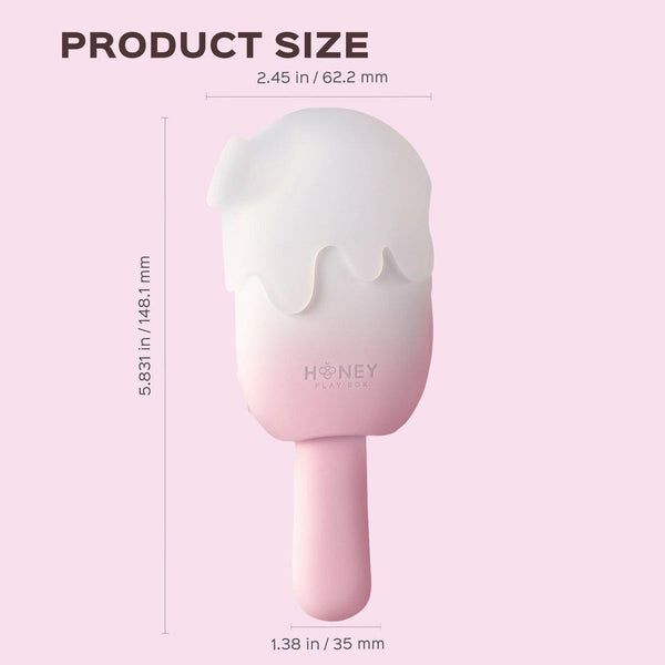 BITE ME Sucking Tapping & Vibrating Cream Pop Stimulator