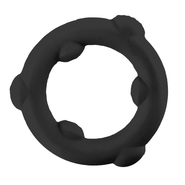 SPINNER Liquid Silicone Cockring - Black