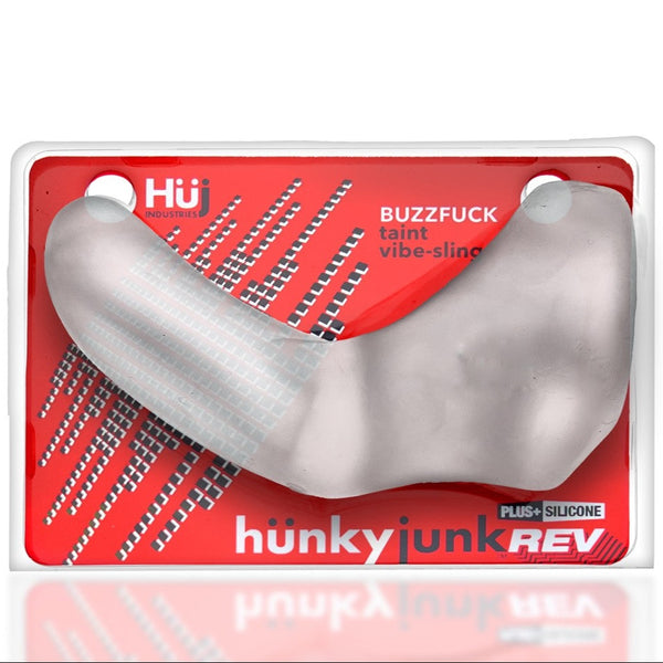 BUZZFUCK Reverb Vibrating Taint Sling - Clear Ice