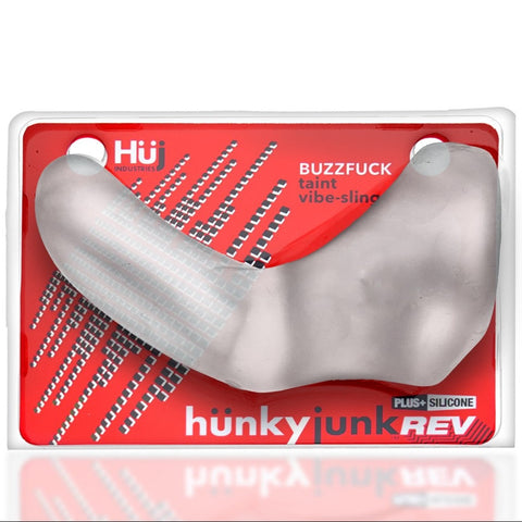 BUZZFUCK Reverb Vibrating Taint Sling - Clear Ice