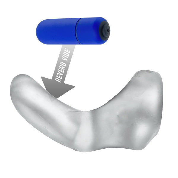 BUZZFUCK Reverb Vibrating Taint Sling - Clear Ice