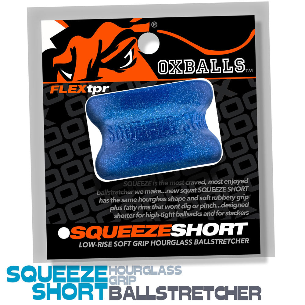 SQUEEZE SHORT flexTPR™ Soft-Grip Ball Stretcher - Blue Fire