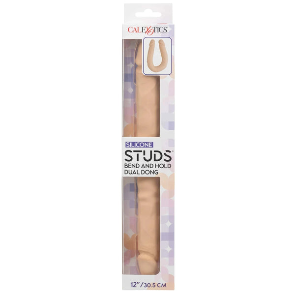 12" Bend and Hold Dual Dong - Ivory