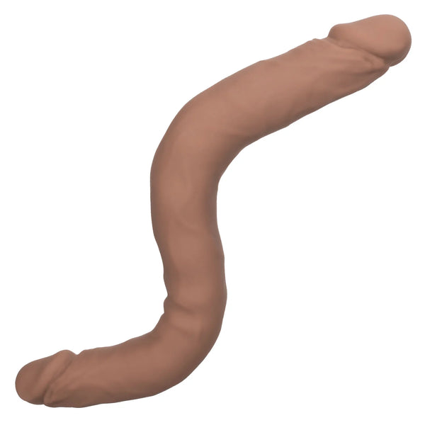 12" Bend and Hold Dual Dong - Brown
