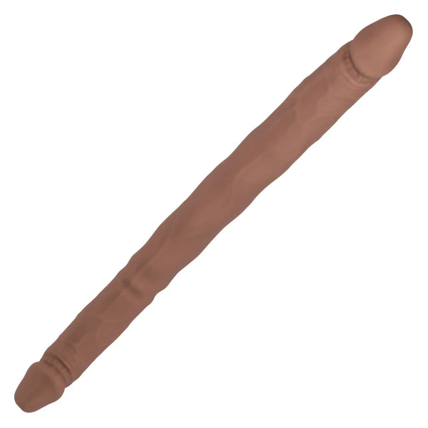 16" Bend and Hold Dual Dong - Brown