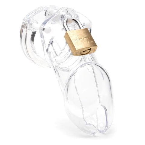 CB-6000 Male Chastity Cage Kit - Clear