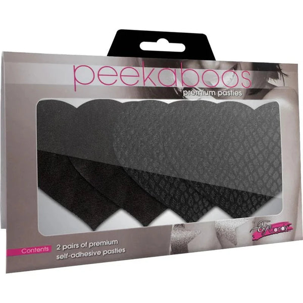 Classic Black Hearts Nipple Pasties