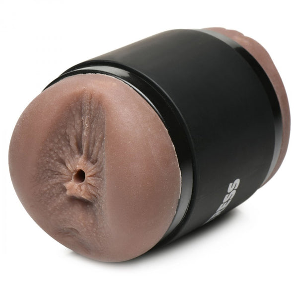  Curve Novelties Mistress Double Shot Ass and Mouth Stroker - Dark - Extreme Toyz Singapore - https://extremetoyz.com.sg - Sex Toys and Lingerie Online Store