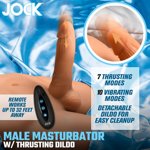 Curve Novelties JOCK Male Masturbator with Thrusting Dildo - Extreme Toyz Singapore - https://extremetoyz.com.sg - Sex Toys and Lingerie Online Store - Bondage Gear / Vibrators / Electrosex Toys / Wireless Remote Control Vibes / Sexy Lingerie and Role Play / BDSM / Dungeon Furnitures / Dildos and Strap Ons  / Anal and Prostate Massagers / Anal Douche and Cleaning Aide / Delay Sprays and Gels / Lubricants and more...