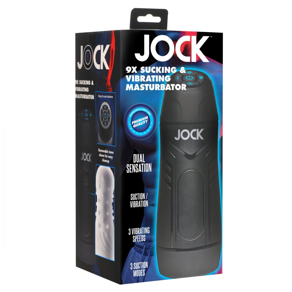Curve Novelties Jock 9X Sucking and Vibrating Rechargeable Masturbator  - Extreme Toyz Singapore - https://extremetoyz.com.sg - Sex Toys and Lingerie Online Store - Bondage Gear / Vibrators / Electrosex Toys / Wireless Remote Control Vibes / Sexy Lingerie and Role Play / BDSM / Dungeon Furnitures / Dildos and Strap Ons  / Anal and Prostate Massagers / Anal Douche and Cleaning Aide / Delay Sprays and Gels / Lubricants and more...