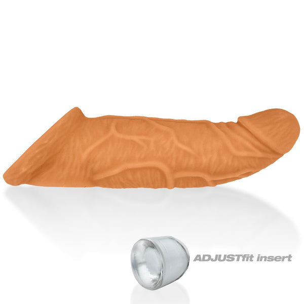 COACH flexTPR™ Veiny Thick Cocksheath Adjust-Fit - Skinz Peachy