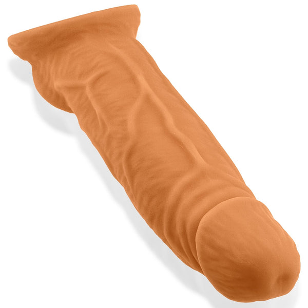 COACH flexTPR™ Veiny Thick Cocksheath Adjust-Fit - Skinz Peachy