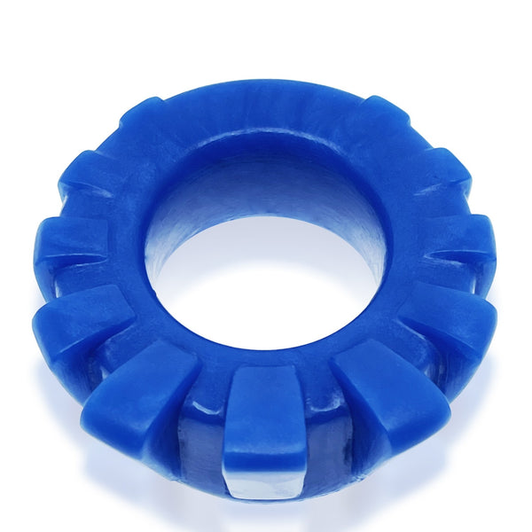 COCK-LUG Liquid Platinum Silicone Soft-Grip Cock Ring - Marine Blue
