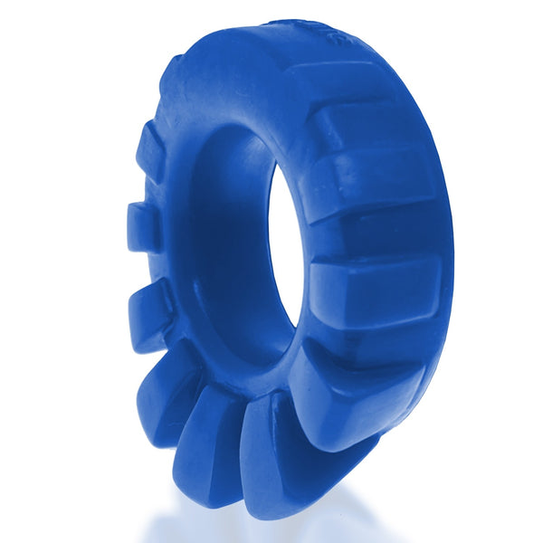 COCK-LUG Liquid Platinum Silicone Soft-Grip Cock Ring - Marine Blue