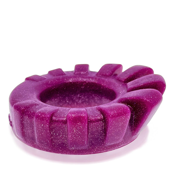 COCK-LUG Liquid Platinum Silicone Soft-Grip Cock Ring - Plum