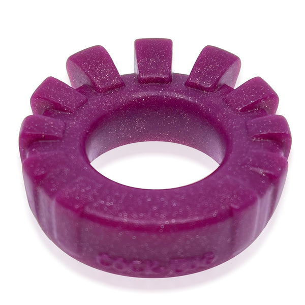COCK-LUG Liquid Platinum Silicone Soft-Grip Cock Ring - Plum