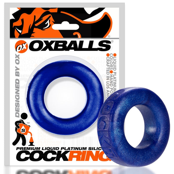 COCK-T Liquid Platinum Silicone Cockring - Blueballs