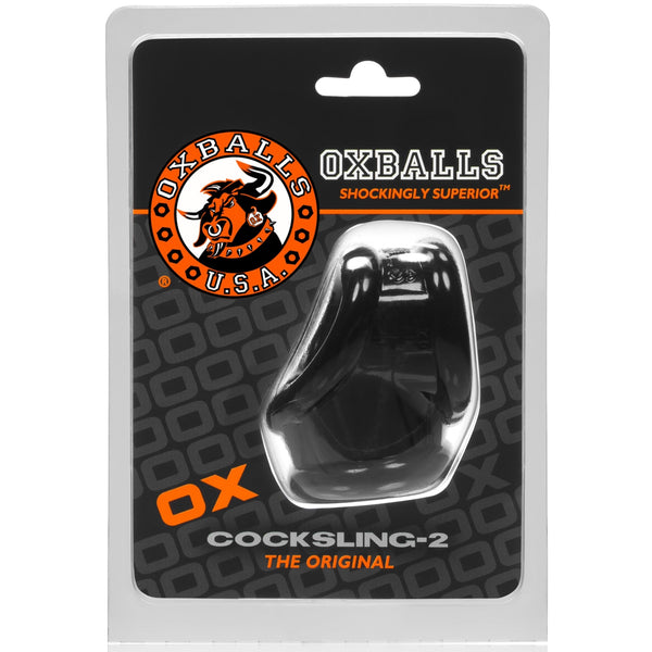 COCKSLING-2 flexTPR™ Cock And Ball Ring - Black