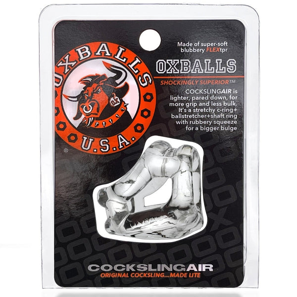 COCKSLING AIR flexTPR™ Harness-Style Grip-Sling - Clear
