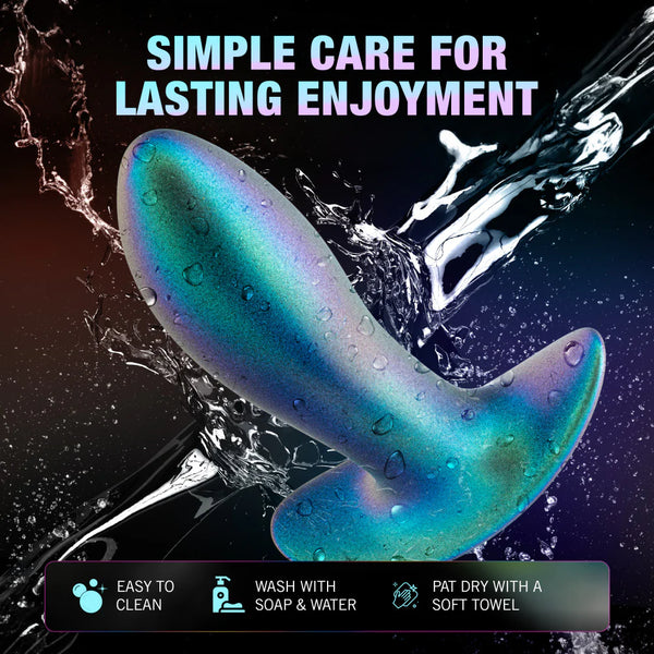 Anal Adventures Matrix The Voyager Platinum-Cured Rechargeable Vibrating Anal Plug With AnchorTech™ Base - Neptune Teal