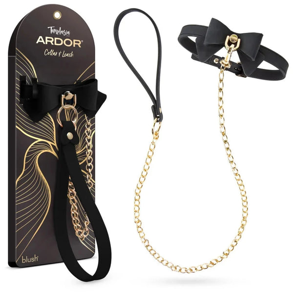 Temptasia Ardor Silicone Collar & Leash with Bow