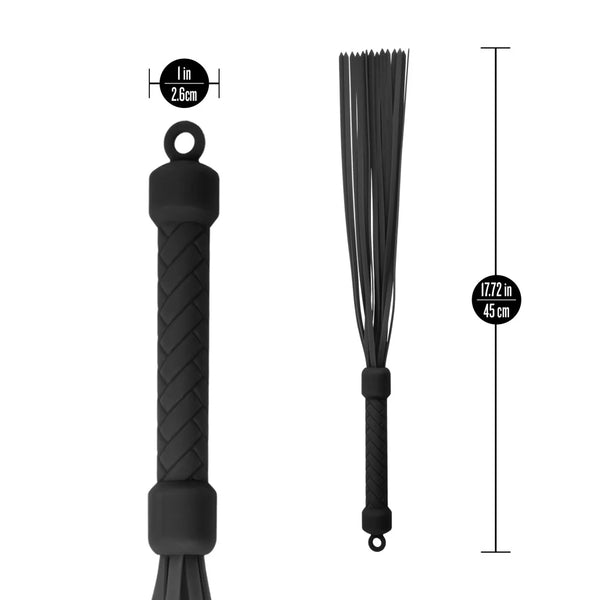 Temptasia Ardor Silicone Flogger - Black