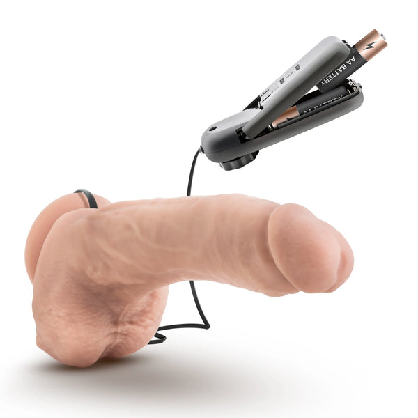 Coverboy Tennis Champ 9" Remote Control Vibrating Dildo with Balls